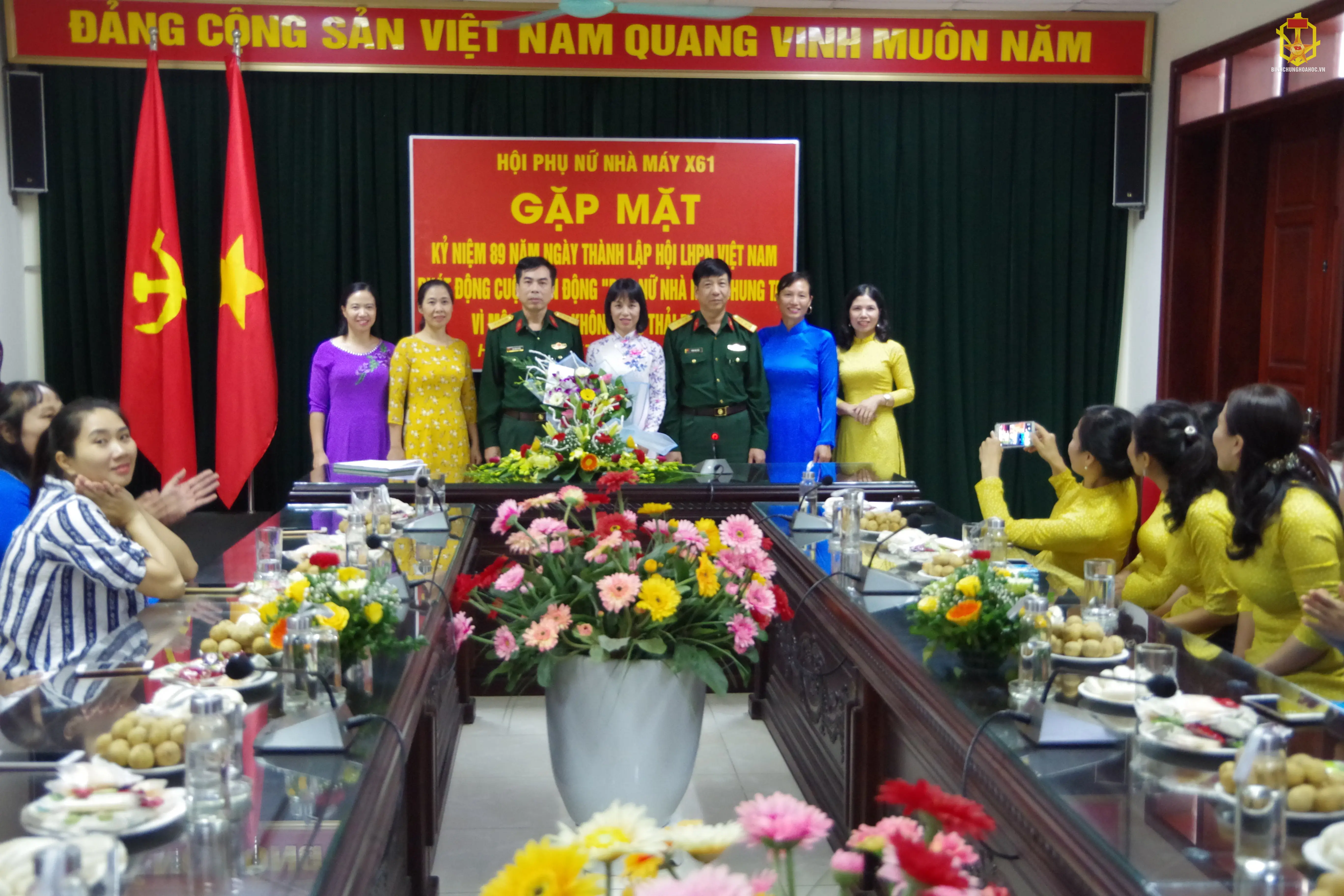 Hội phụ nữ Nhà máy X61, gặp mặt kỷ niệm 89 năm ngày thành lập Hội Liên hiệp phụ nữ Việt Nam (20/10/1930-20/10/2019); phát động Cuộc vân động Phụ nữ Nhà máy chung tay vì môi trường không rác thải độc hại