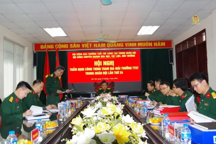 THẨM ĐỊNH CÔNG TRÌNH THAM GIA GIẢI THƯỞNG TUỔI TRẺ SÁNG TẠO TRONG QUÂN ĐỘI LẦN THỨ 24