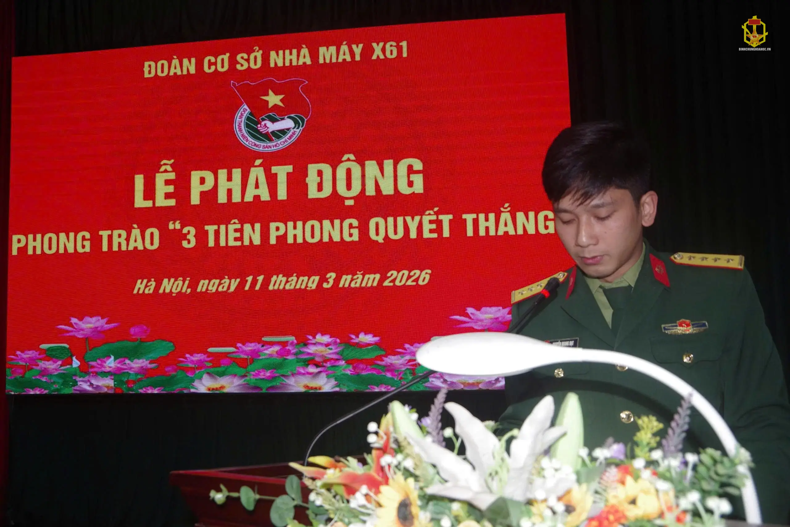 ĐOÀN CƠ SỞ NHÀ MÁY X61 PHÁT ĐỘNG PHONG TRÀO “3 TIÊN PHONG QUYẾT THẮNG”